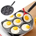 thumbnail image 3 of Sartén de huevo Sunnimix Adherente de 7 Agujeros para Panqueques y Hamburguesas de Hierro, 3 of 8