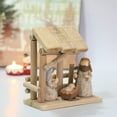 thumbnail image 4 of Christ Nativity Resin Statue Catholic Baby Jesus Manger House Set for Christmas Holiday Party Decoration Supplies, 4 of 8