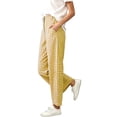 thumbnail image 2 of Admvng Women's Plaid Pants Casual Wide Leg Checkered Long Trousers with Pockets, 2 of 8
