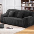 thumbnail image 3 of CHOK 2024 Housse de Chaise en Velours de Luxe Extensible Lavable Gris Argenté, 3 of 7