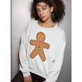 thumbnail image 2 of Gingerbread Man Sweatshirt Women -SPIdeals Designs, Female 5X-Large, 2 of 4