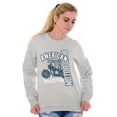thumbnail image 3 of American Biker Motorcycle Patriotic Sweatshirt for Men or Women Brisco Brands X, 3 of 6