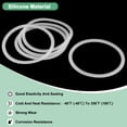 thumbnail image 2 of Uxcell 10-Pack Silicone O-Rings Gasket, Φ114 130mm OD O-Rings Seal Gasket for Compressor Valves Pipe Repair, 2 of 6