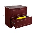 thumbnail image 2 of Gymax 2-Drawer Lateral File Cabinet w/Adjustable Pole for Legal/Letter Size File Brown, 2 of 10