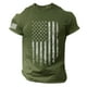 thumbnail image 1 of Men's Summer Short Sleeve Printed T-Shirt Casual Neck Retro Printed Independence Day T-Shirt Street Track Tops 3XL, 1 of 3