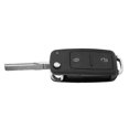 thumbnail image 3 of Carcasa de repuesto para llave remota plegable de 2 botones compatible con VW GOLF IV POLO TRANSPORTER Jadeshay A, 3 of 8