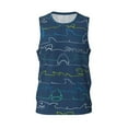 thumbnail image 2 of Easygdp Shark Men's Mesh Basketball Jersey Quick Drying Sleeveless Shirts Fitted Muscle Tank Tops Sport Round Neck T-Shirt - Large, 2 of 9