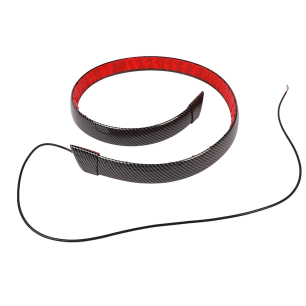 Alerón Trasero, Ala Del Techo Del Maletero, Patrón De Fibra De Carbono, Elegante Luz LED Que Fluye Para Automóviles