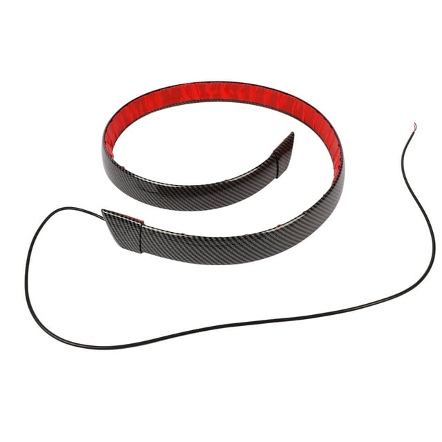 Alerón Trasero, Ala Del Techo Del Maletero, Patrón De Fibra De Carbono, Elegante Luz LED Que Fluye Para Automóviles