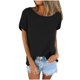 thumbnail image 2 of mfyjkho Tops Para Mujer, Camiseta De Verano De Manga Corta Con Cuello Redondo Y Color Liso Para Mujer Tops De Gimnasio Para Mujer M, 2 of 7