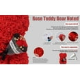 thumbnail image 4 of Rose Eternal Flower Valentine's Day Birthday Gift for Girlfriend Rose Bear with Flower Gift Box, 4 of 5