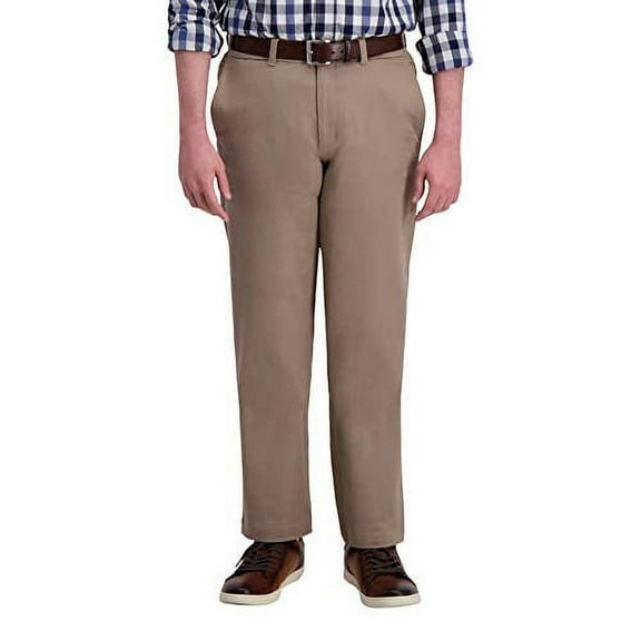 Haggar Men’s Travel Pant (3432, Tan)