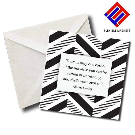 Aldous Huxley Inspirational Quote Magnet for refrigerator. Great Gift! By Flexible Magnets
