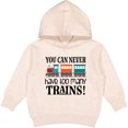 thumbnail image 2 of Inktastic Toy Train Never Have Too Many Trains Toddler Hoodie, 2 of 4