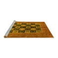 thumbnail image 2 of Ahgly Company Machine Washable Indoor Square Abstract Yellow Modern Area Rugs, 8' Square, 2 of 4