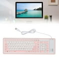 thumbnail image 3 of Foldable Silicone Keyboard 103 Keys Keyboard USB Wired Washable Keyboard with Mute Typing for PC Laptop Travel Office, 3 of 7