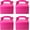 Hot Pink (Pack of 30), variant on Party Favor Treat Boxes, Goodie Boxes, Gable Paper Gift Boxes with Handles. Perfect for Birthday, Baby Shower and Any Fun Party Decoration Supplies.Different colors to choose from