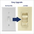 thumbnail image 2 of Interruptor regulador Leviton SureSlide 6674-P0I para bombillas LED, color marfil, 2 of 9