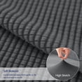 thumbnail image 6 of Subrtex 1 Piece Stretch Jacquard Couch Cover, Sofa Slipcover for 3 Cushion Couch, Machine Washable Furniture Protector (Sofa, Gray), 6 of 9