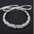 thumbnail image 1 of Oriamour Tocado de Novia Diseño de Flores Diadema de Boda Accesorios para el Cabello de Novia (Plata), 1 of 5
