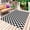 Black, variant on Black White Plaid Outdoor Rug 4x6 Ft - Reversible Patio Rug Outdoor Camping Rugs, Modern Buffalo Check Gingham Art Washable Indoor Outdoor Area Rugs, Non-Slip Outdoor Carpet Runner for Deck/Porch