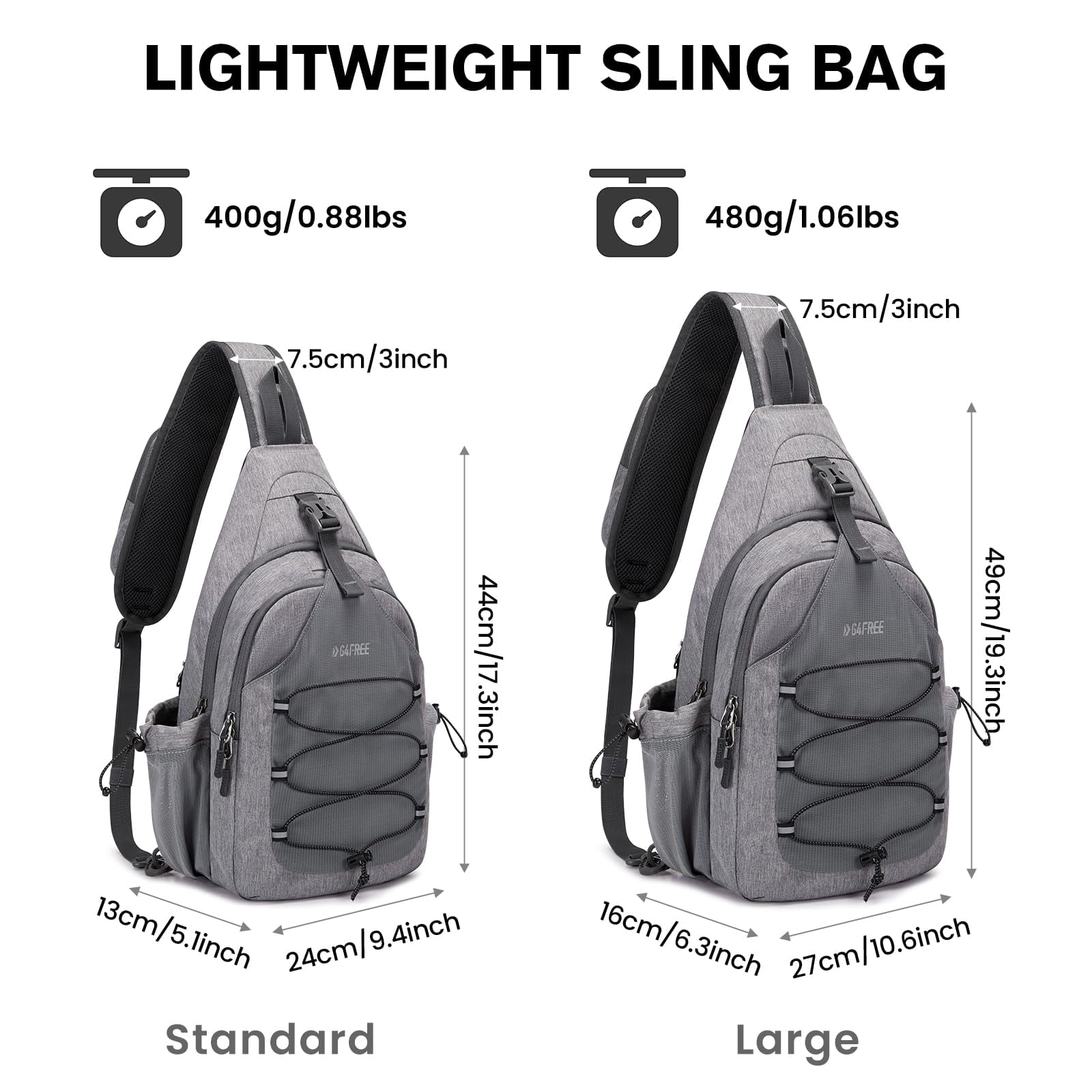 G4Free Pickleball Bag, Crossbody Sling Bag for Men Women, Pickleball Backpack, Pickle Ball Paddle Bag Gifts for Sports