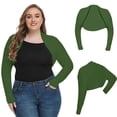 thumbnail image 2 of Ahabrexf Plus Size Long Sleeve Tops for Women Ice Silk Sunscreen Shawl Casual Fashion Spring Fall Winter 1Pc, 2 of 4