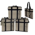 thumbnail image 1 of Boxiebag - Natural - Oxford 3 Pack. Collapsible Insulated Reusable Bag Box., 1 of 8