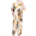 thumbnail image 2 of Qiopertar Liquidation à Moins de 5$ Blouse Décontractée à Manches Courtes et Col Rond Imprimé pour Femmes Ensemble de Pyjama Mode Short Grandes Économies de Vacances!, 2 of 7