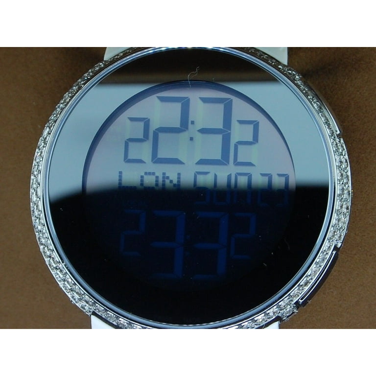 Gucci Diamond White Watch Mens Full Casing Ya114214 5 Row Gucci Diamond White Watch Mens Full Casing Ya114214 5 Row