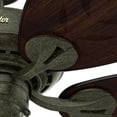 thumbnail image 2 of Hunter 54 inch Outdoor or Indoor Ceiling Fan No Light - Ceiling Fan without Light, For Patio, Porch, Garage, or Living Room, Standard Mount, 5 Blades, Pull Chain - Bayview 50473, Provencal Gold, 2 of 10