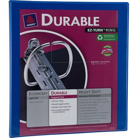 Avery 3" Durable View Binder With Ez-tur