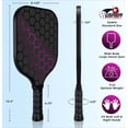 thumbnail image 5 of Pickleball-Paddles-Set of  Rackets by , USAPA Approved Pickle-Ball Equipment with Balls, Bag, Accessories, Fiberglass Graphite Pickleball Racquet Set for Men, Women, Kids, Adults, 5 of 6