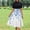 02 Blue2, variant on Weiqiqre Maxi Dresses for Women Flowy Short Sleeve Empire Waist Summer Crewneck Midi Length Fashion Belted Sundresses for Women