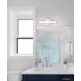 thumbnail image 2 of Luxury Minimalist Bath Light, Large Size: 5.063''H x 3''W, with Mid Century Modern Style Elements, Brushed Nickel Finish, UHP4800 from the Winsen Collection by Urban Ambiance, 2 of 5