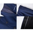 thumbnail image 4 of Beauty Emily Mens 3-Piece Suit Notched Lapel One Button Slim Fit Formal Jacket Vest Pants Set, 4 of 6