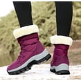 thumbnail image 5 of Womens Snow Boots Winter Fur Lined Waterproof Walking Boots Lightweight Outdoor Ankle Boots Ladies Warm Shoes Anti-Slip Mid Calf Boots, 5 of 16