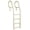 White w/ Rounded Handles, variant on Aqua Select Heavy-Duty Resin In Pool Deck Ladder, Gray