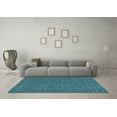 thumbnail image 3 of Ahgly Company Indoor Square Solid Light Blue Modern Area Rugs, 5' Square, 3 of 4
