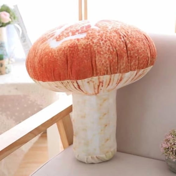 Creative 3D Mushroom Throw Pillows Funny Food Pillow Plush Toys, 15"$$Home Decor, Kitchen, & Other