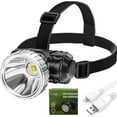 thumbnail image 4 of LED Headlamp Head Torch Headlight Flashlight Camping Fishing Rechargeable h t A6 F3F7, 4 of 7