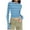 Sky Blue, variant on yillto Tight Shirts for Womens Striped Long Sleeve Slim Tee Cropped Tops Crewneck Basic Tshirts Clothes