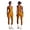 Orange, variant on PISONIC Womens Workout Sets Two Piece Y Back Tank Top Matching High Waist Leggings Sets Gym Work Out Clothes