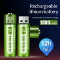 thumbnail image 4 of XINQIHANG AA Rechargeable Battery-1800mAh AA Battery Pack with Quick Charge and Long-Lasting,Reusable Batteries with Low Self-Discharge Rate for Camera Flashlight Toy, 4 of 7