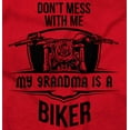 thumbnail image 2 of Don't Mess With Me Grandma is a Biker Toddler Boy Girl T Shirt Infant Toddler Brisco Brands 2T, 2 of 6