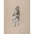 thumbnail image 2 of Isidore Pils 15x18 Black Ornate Wood Framed Double Matted Museum Art Print Titled - Study for Clovis (19th Century), 2 of 5