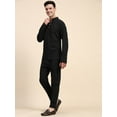 thumbnail image 5 of SKAVIJ Men's 2 Pieces Handloom Cotton Shirt Pant set Casual Long Sleeve Short Length Wooden Button Henley Summer Yoga Outfits (Small,Black), 5 of 6