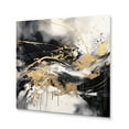 thumbnail image 2 of Designart "Gold Marble Exploration in Depth II" Modern Geometric Metal Art Print, 2 of 5