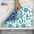 thumbnail image 4 of CounterArt Ocean Fantasy Blue Reversible Easy Care Plastic Placemat 4-Pack, 4 of 8
