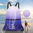 thumbnail image 5 of Mochila con cordón para gimnasio HOLYLUCK para hombre y mujer, 5 of 5
